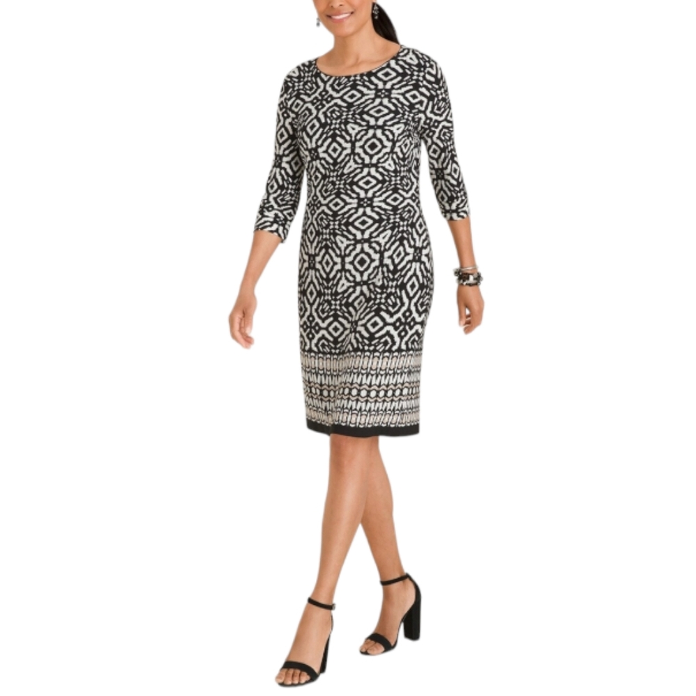 Chico's Printed Shift Dress Size S